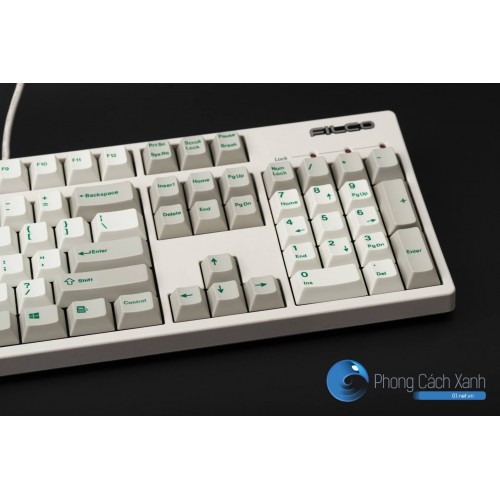 White/Beige thick PBT Cherry profile dyesub printed  keycaps 113 pcs